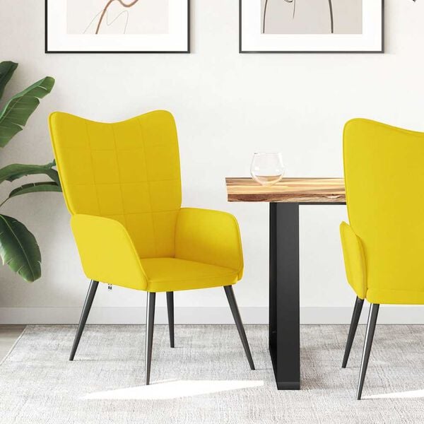 vidaXL Relaxsessel Senfgelb Stoff