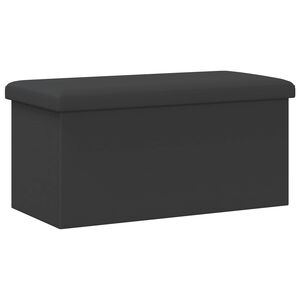 vidaXL Klappbare Aufbewahrungsbank Grau 180 kg 80 L 77 x 38 x 38 cm