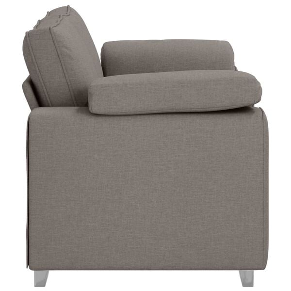 vidaXL Sofa 120cm Taupe Stoff