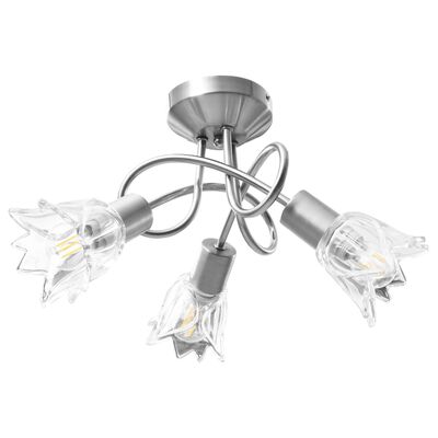 vidaXL Deckenleuchte Glas-Lampenschirme für 3 E14 Glühlampen