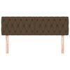 vidaXL Kopfteile Dunkelbraun 160x7x78/88 cm Stoff