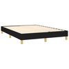 vidaXL Boxspringbett mit Matratze & LED Schwarz 140x200 cm Stoff