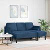 vidaXL Sofa Set mit Kissen 2 pcs Blau Polyester