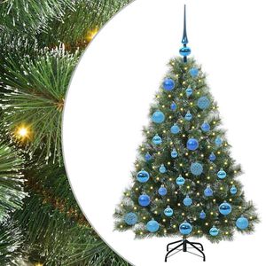 vidaXL K&uuml;nstlicher Weihnachtsbaum mit 150 LEDs Gr&uuml;n 120 cm PE und PVC