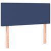 vidaXL Boxspringbett mit Matratze Blau 80x200 cm Stoff