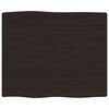vidaXL Tischplatte 60x50x2 cm Massivholz Eiche Behandelt Baumkante