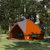 vidaXL Teepee Zelt mit Dach Grau und Orange 490 x 410 x 210 cm