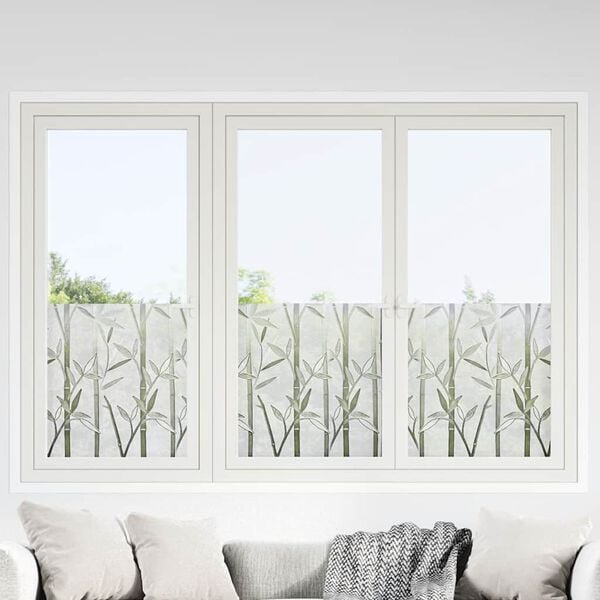 vidaXL Fensterfolien 2 Stk. Matt Bambus-Muster PVC