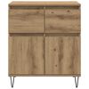 vidaXL Sideboard Artisan-Eiche 60 x 35 x 70 cm Verbundholz und Eisen