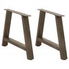 vidaXL Couchtischbeine A-Form 2 Stk. 60x(42-43) cm Stahl