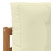 vidaXL Outdoor-Sofagarnitur mit Kissen 7 pcs Natur und Creme