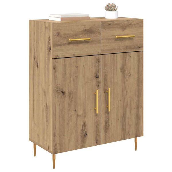 vidaXL Sideboard Artisan-Eiche 69,5 x 34 x 90 cm Holzwerkstoff