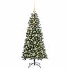 vidaXL K&uuml;nstlicher Weihnachtsbaum mit 150 LEDs mit St&auml;nder Gr&uuml;n 120 cm