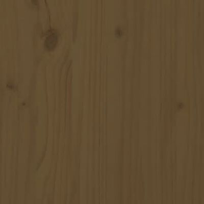vidaXL Massivholzbett Kiefer 120x200 cm Honigbraun