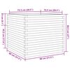 vidaXL Pflanzk&uuml;bel 80x80x68,5 cm Massivholz Douglasie