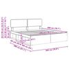 vidaXL Bettrahmen Sonoma 200 x 200 cm Massives Kiefernholz
