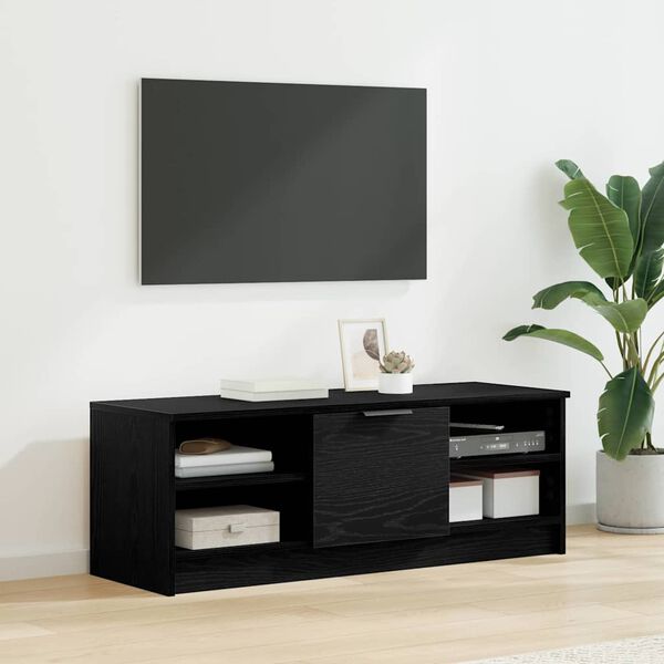 vidaXL TV-Schr&auml;nk Schwarz Eichen-Optik 102 x 35 x 36,5 cm