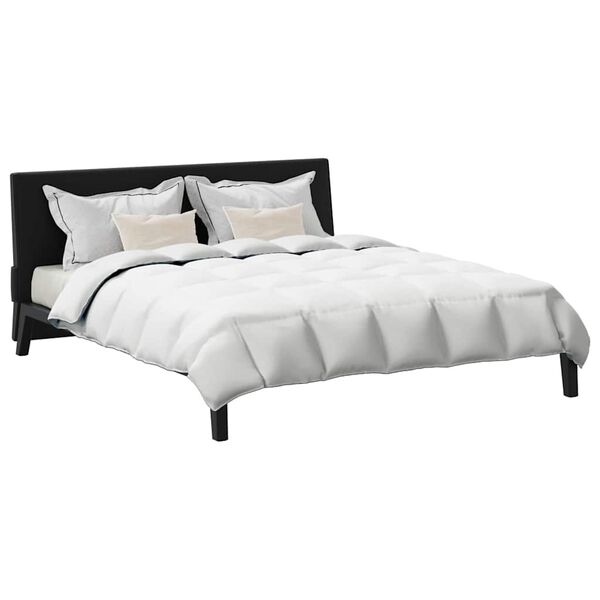 vidaXL Winterbettdecke mit Kissen 3 pcs Weiß Daunenfeder