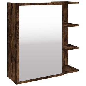 vidaXL Bad-Spiegelschrank R&auml;uchereiche 62,5x20,5x64 cm Holzwerkstoff