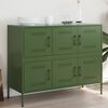 vidaXL Sideboard Olivgr&uuml;n 100,5x39x79 cm Stahl