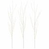 vidaXL LED-Kupferzweig Weihnachtsdekoration 3 stk. Wei&szlig; 62 cm Stahl