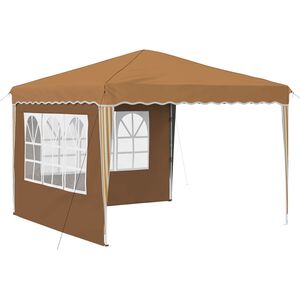 vidaXL Pop-up Partyzelt Beige 288 x 288 x 245 cm Oxford-Stoff