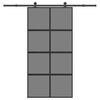 vidaXL Schiebet&uuml;r mit Beschlag 102,5x205 cm Hartglas und Aluminium