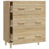 vidaXL Sideboard Sonoma-Eiche 70x34x90 cm Holzwerkstoff