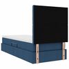 vidaXL Bett mit Stauraum und LED mit LED Blau 90 x 190 cm Polyester