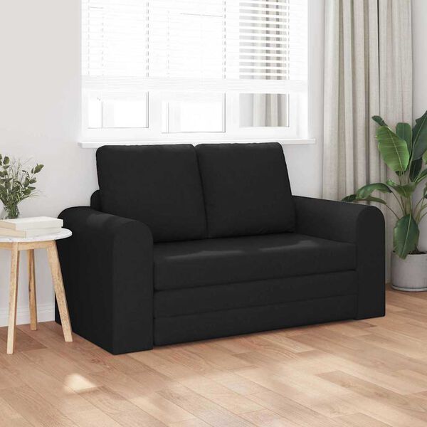 vidaXL Sofa Bett Schwarz 148 x 71 x 83 cm Stoff