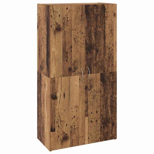 vidaXL B&uuml;roschrank Schwarz Eichen-Optik 60 x 32 x 115 cm Holzwerkstoff