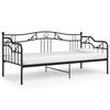 vidaXL Schlafsofa Bettgestell Schwarz Metall 90x200 cm
