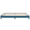 vidaXL Boxspringbett ohne Matratze Dunkelblau 200x220 cm Samt