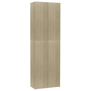 vidaXL B&uuml;roschrank Sonoma-Eiche 60x32x190 cm Holzwerkstoff