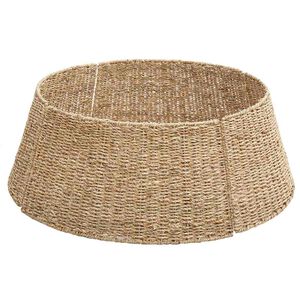 vidaXL Weihnachtsbaumkragen Rund Natur Durchmesser 60 x 22 cm