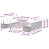 vidaXL Garten-Sofa-Set mit Kissen 11 pcs Schwarz Poly Rattan
