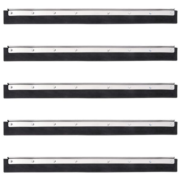 vidaXL Bodenabzieher 5 Stk. 60,5x2x5 cm Stahl und Gummi