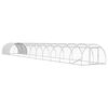 vidaXL H&uuml;hnerunterkunft Silber 1200 x 150 x 100 cm Verzinkter Stahl