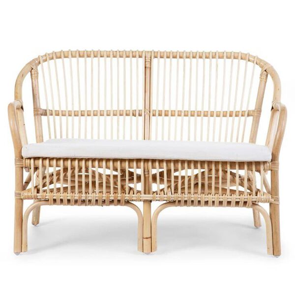 CHILDHOME Kinderbank mit Kissen Montana Rattan