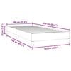 vidaXL Boxspringbett ohne Matratze Dunkelgrau 100x220 cm Samt