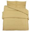 vidaXL Bettw&auml;sche-Set Taupe 140x200 cm Leichte Mikrofaser