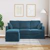 vidaXL Sofa Blau Gesamtabmessungen: 178 x 134 x 80 cm (B x T x H) Samt