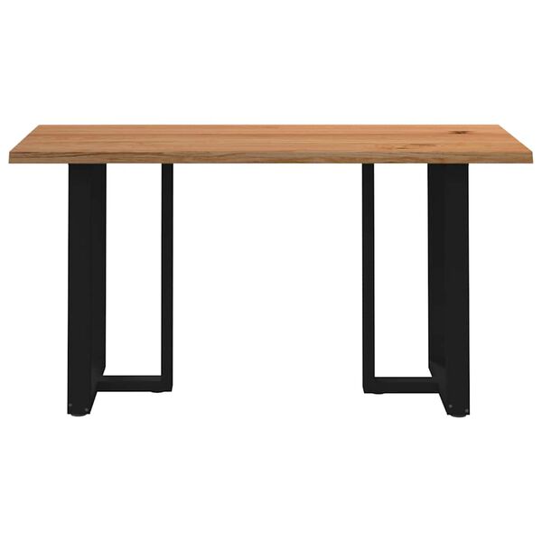 vidaXL Bartisch mit Baumkanten 200x80x92cm Massivholz Eiche Rechteckig