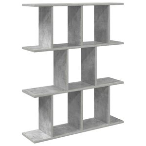 vidaXL Wandregal Betongrau 102 x 20 x 96 cm Holzwerkstoff