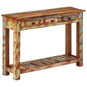 vidaXL Konsolentisch 110x30x76 cm Altholz Massiv