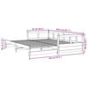 vidaXL Tagesbett Ausziehbar mit Matratzen 90x200 cm Massivholz Kiefer