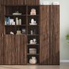 vidaXL Highboard Braun Eichen-Optik 40x41x185 cm Holzwerkstoff