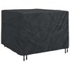 vidaXL Möbelbezug Uni Schwarz 135 x 135 x 90 cm Stoff