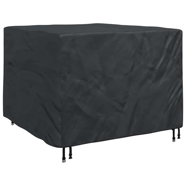 vidaXL Möbelbezug Uni Schwarz 135 x 135 x 90 cm Stoff