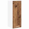 vidaXL H&auml;ngeschrank mit T&uuml;r 2 pcs Altes Holz und Wei&szlig; 30 x 31 x 80 cm